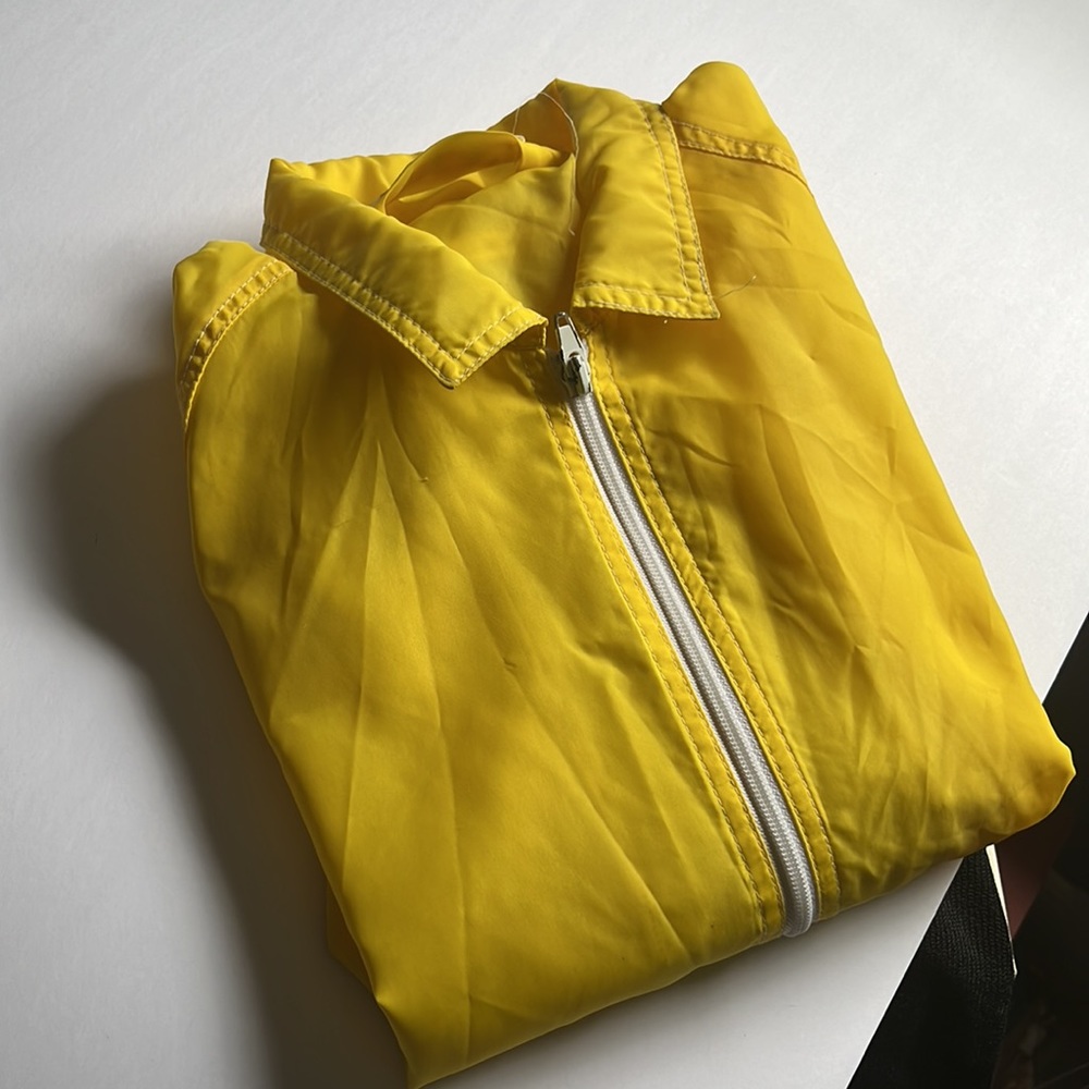 T.G.I.F. Bright Yellow Vintage Nylon Windbreaker